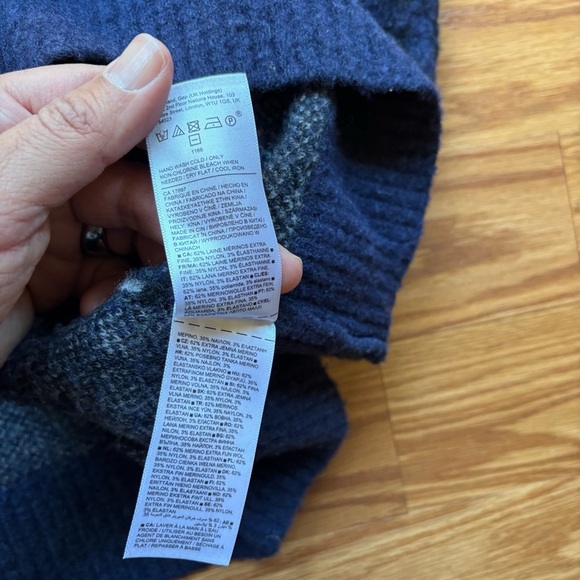 Athleta Hawthorn Textured Crew Sweater Womens Size Small Blue Leopard Print‎ - Picture 8 of 14